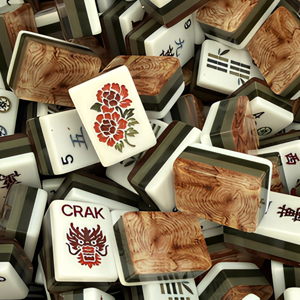 Burlwood Reserve Mahjong Tiles