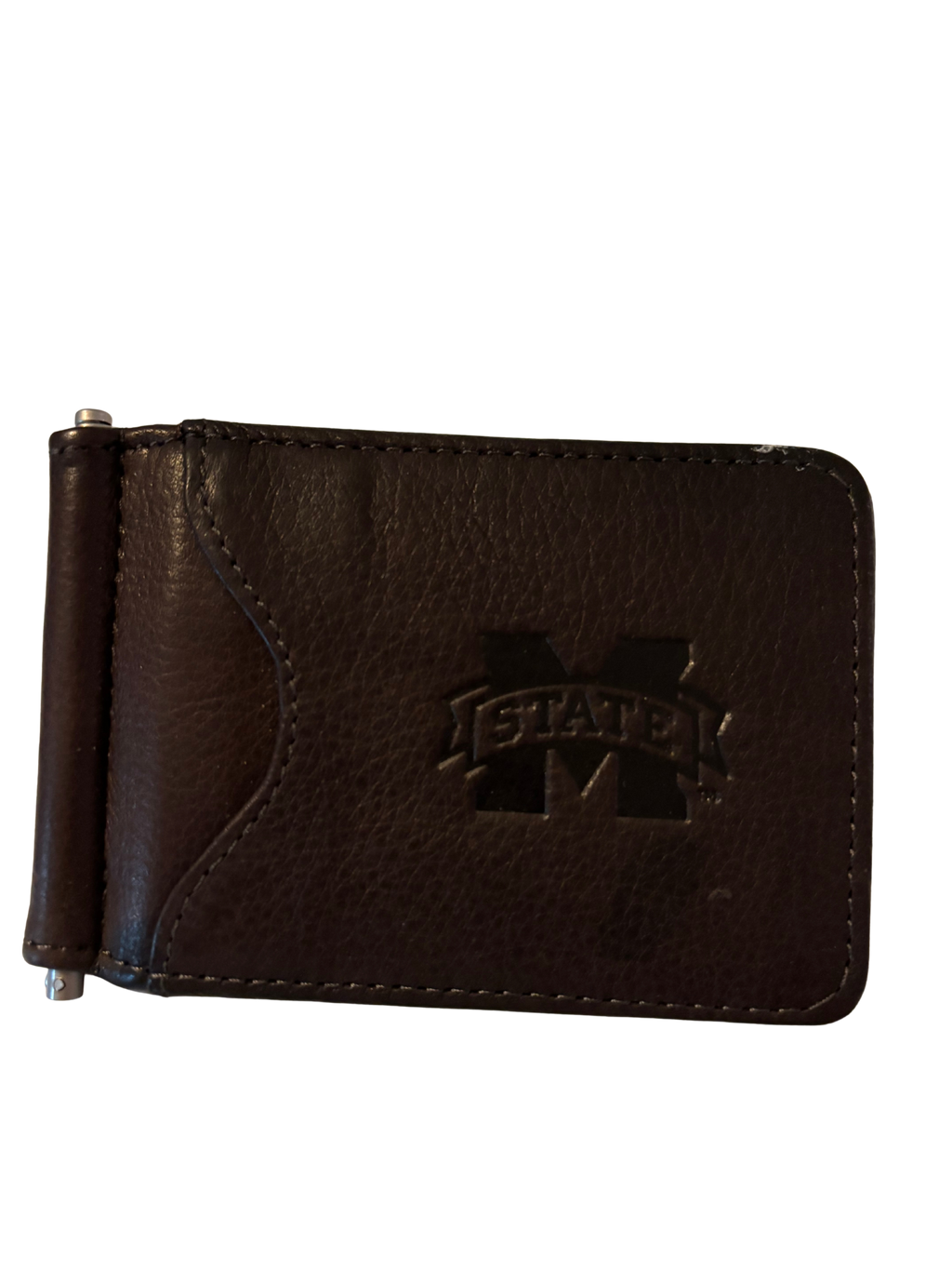 Mississippi State Leather Pocket Wallet w/Card Holder