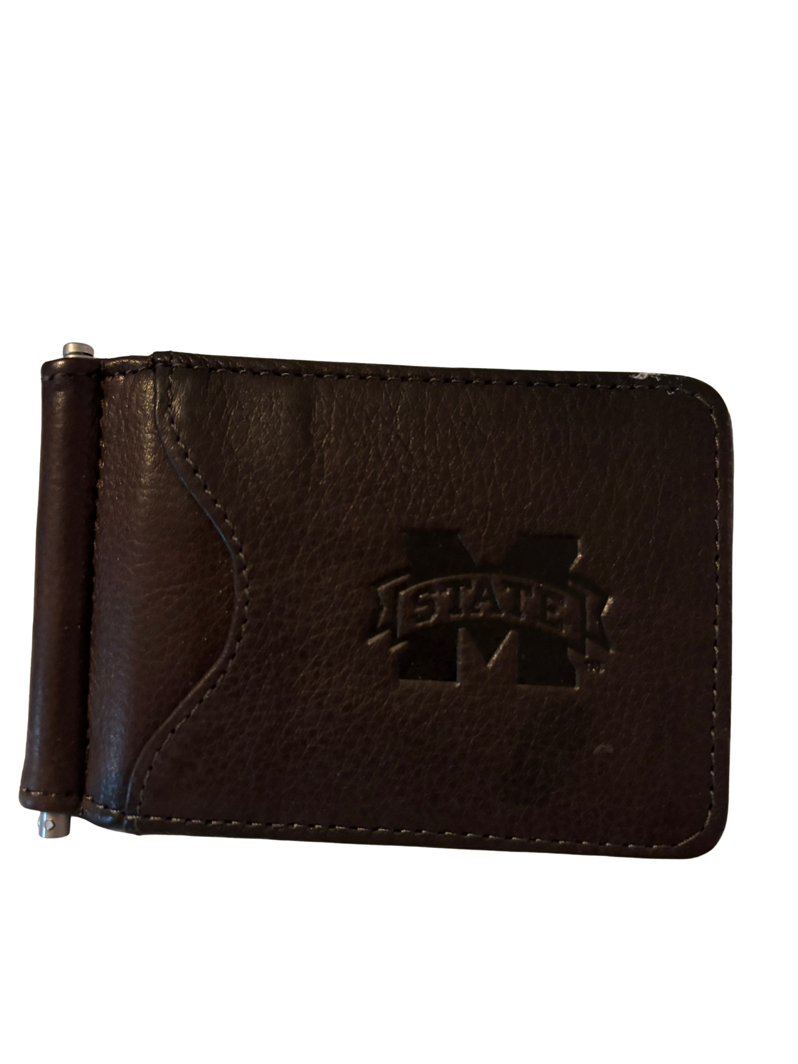 Mississippi State Leather Pocket Wallet w/Card Holder