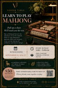 Mahjong Beginner Lesson - 9/13/2026