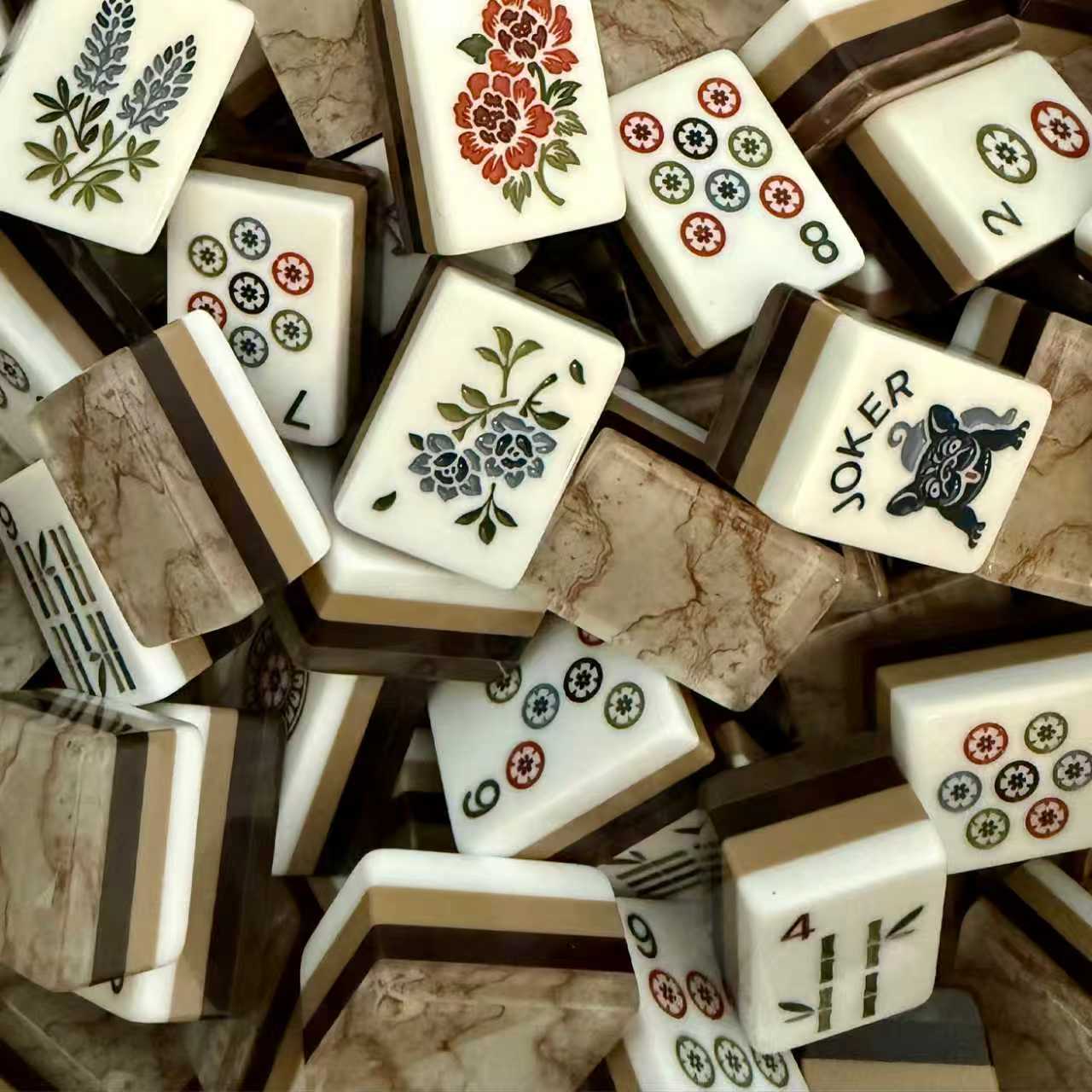 Travertine Reserve Mahjong Tiles