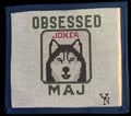 Obsessed Mahjong Needlepoint Canvas - 6" x 6" on 13 Mesh