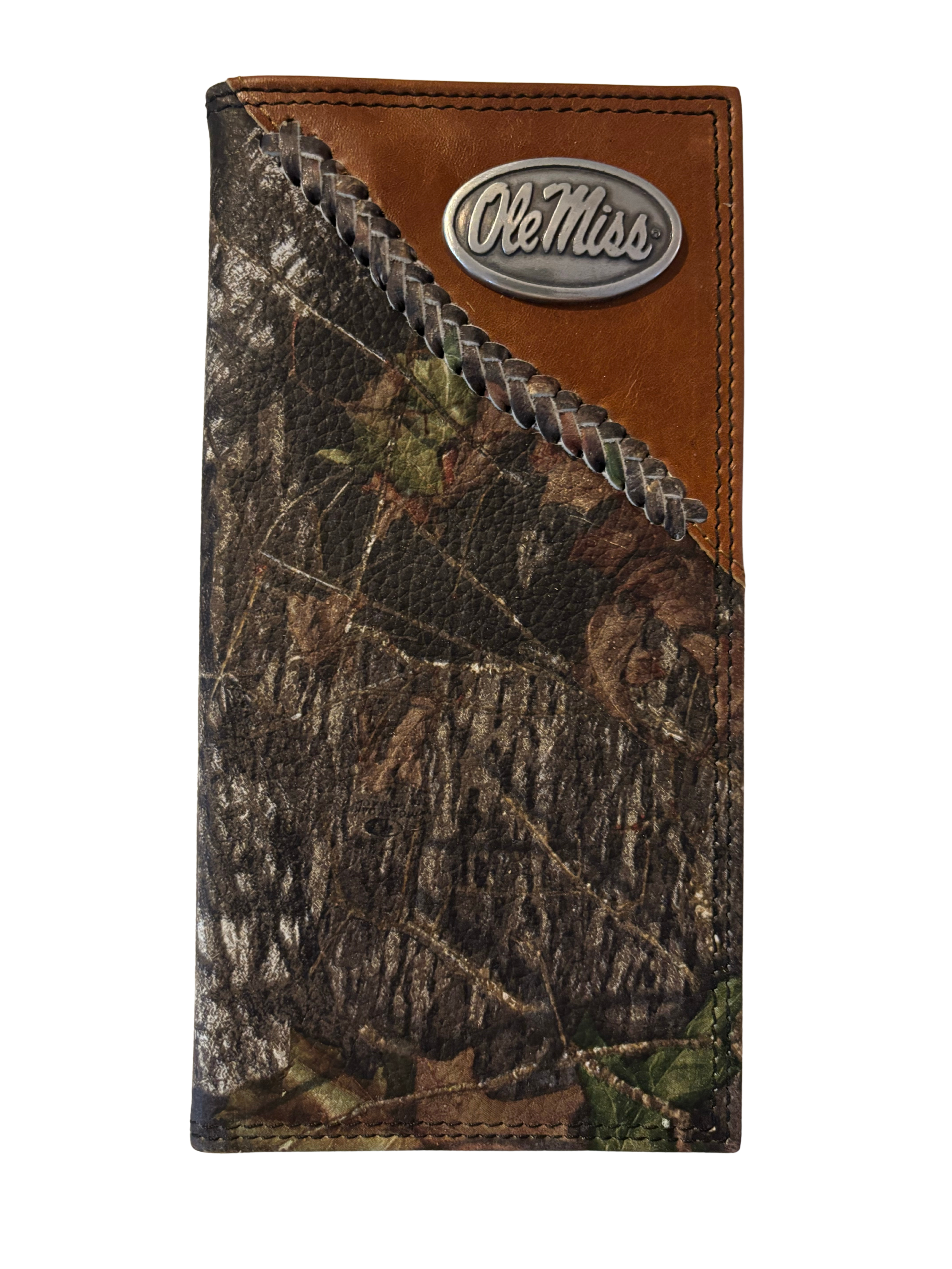 Ole Miss Camo and Leather Secretary